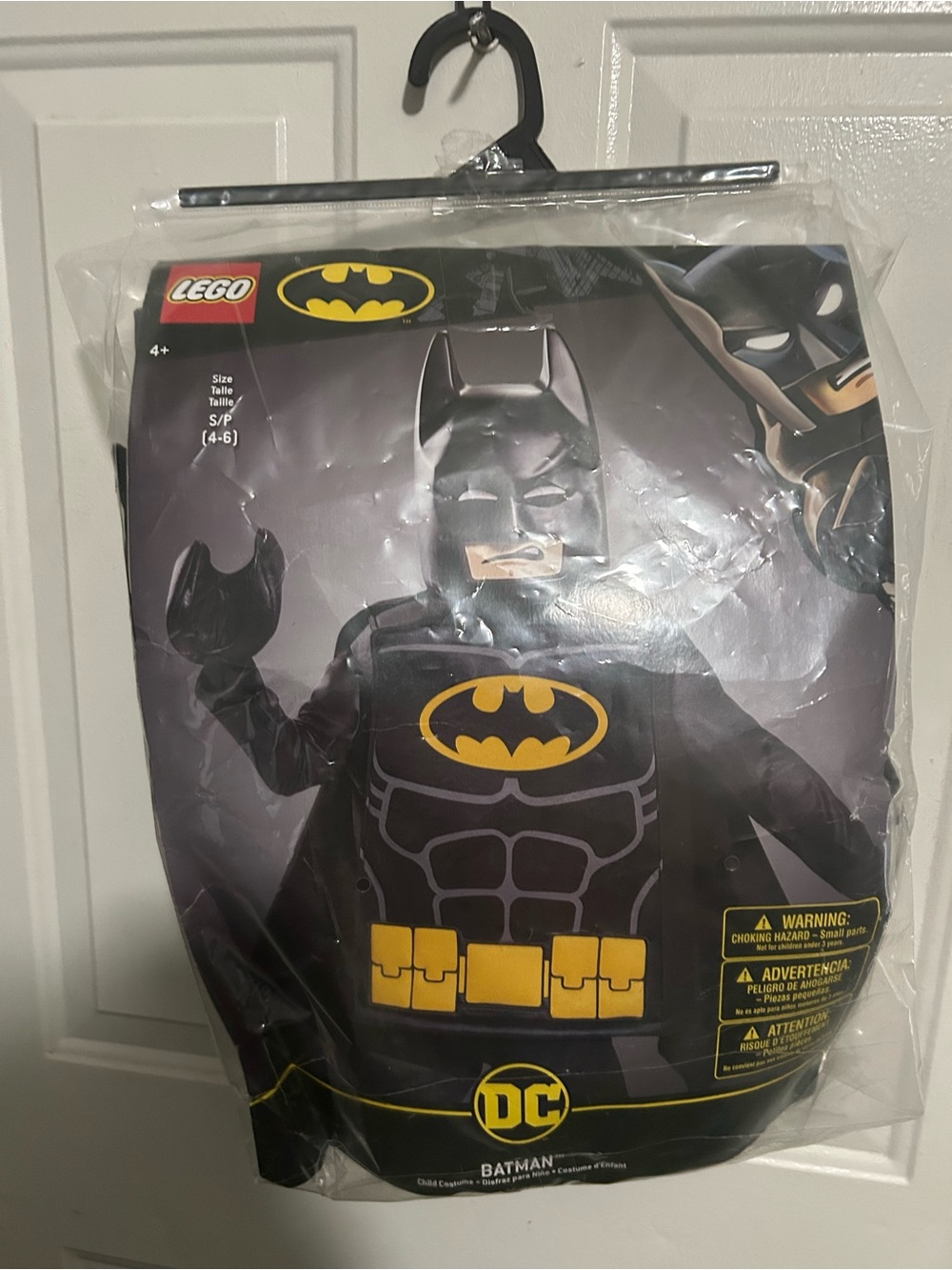 LEGO BATMAN HALLOWEEN COSTUME OUTFIT - CHILDS small 4-6 years